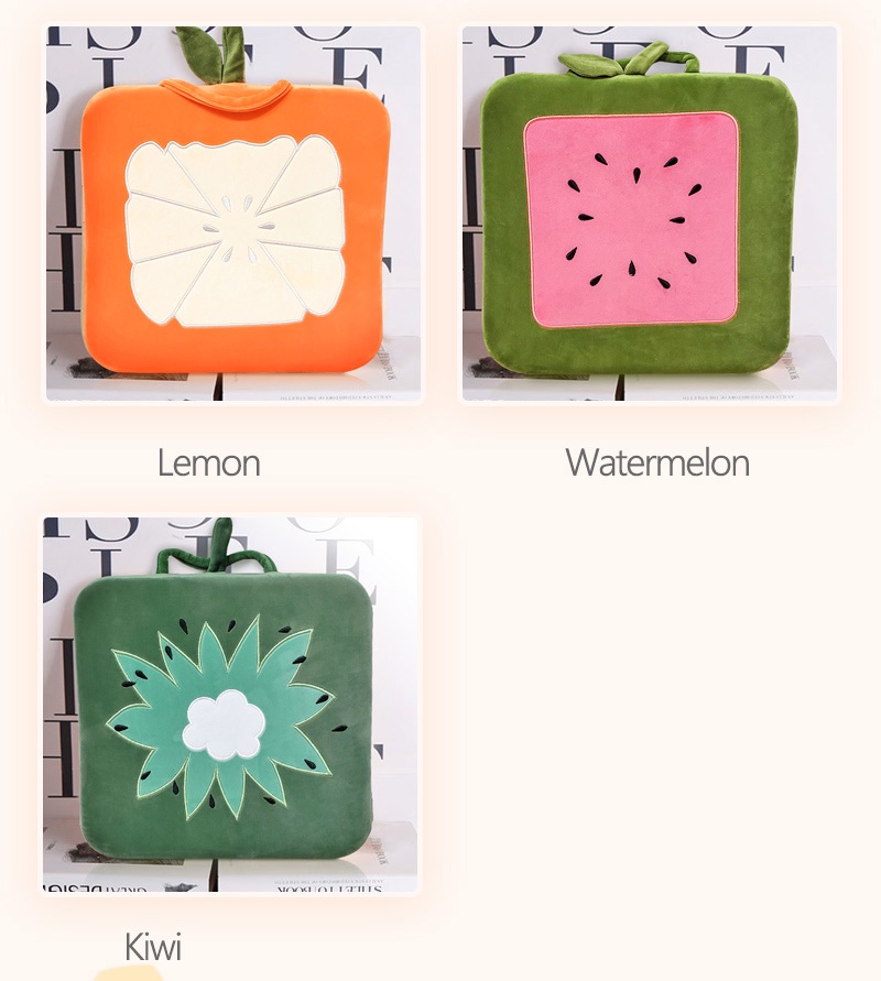 Cartoon office cushion square fruit cushion-9